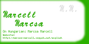 marcell marcsa business card